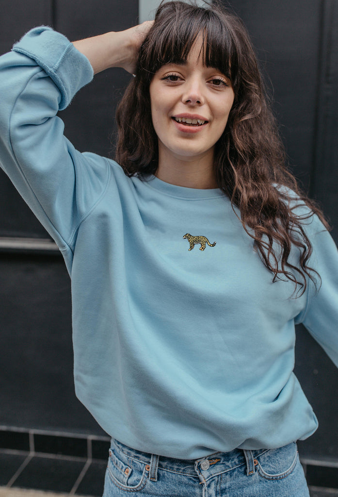leopard womens sweatshirt Big Wild Thought