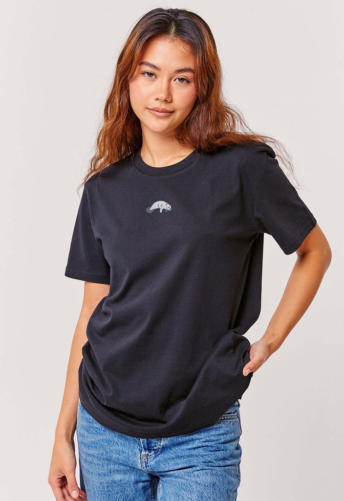 manatee womens t-shirt Big Wild Thought