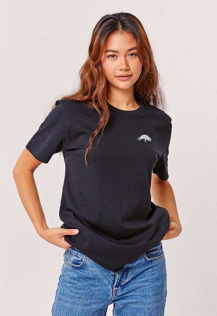manatee womens t-shirt Big Wild Thought