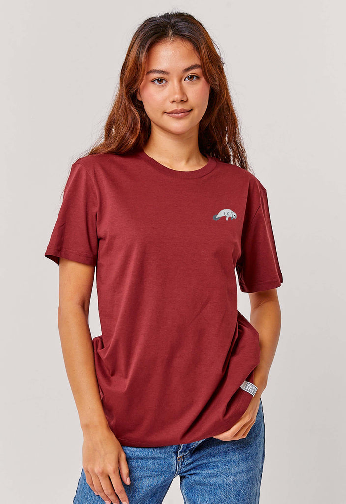 manatee womens t-shirt Big Wild Thought