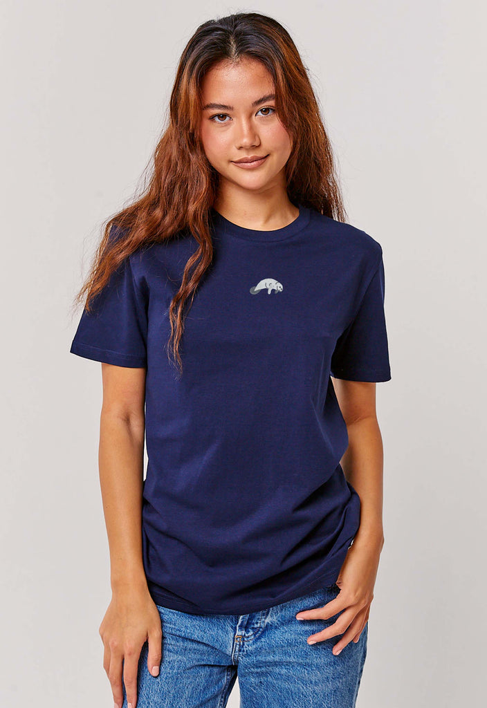 manatee womens t-shirt Big Wild Thought