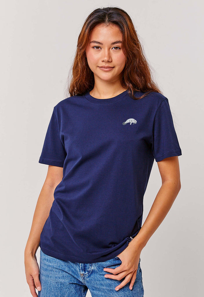 manatee womens t-shirt Big Wild Thought