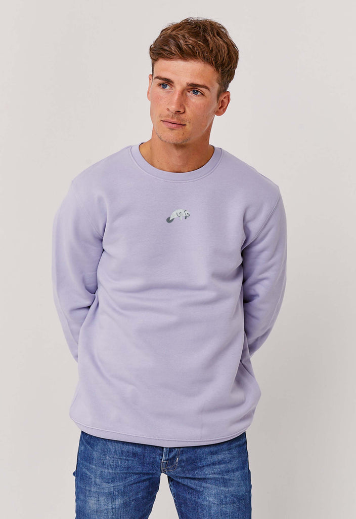 Manatee Unisex Embroidered Organic Sustainable Sweatshirt Jumper Big Wild Thought