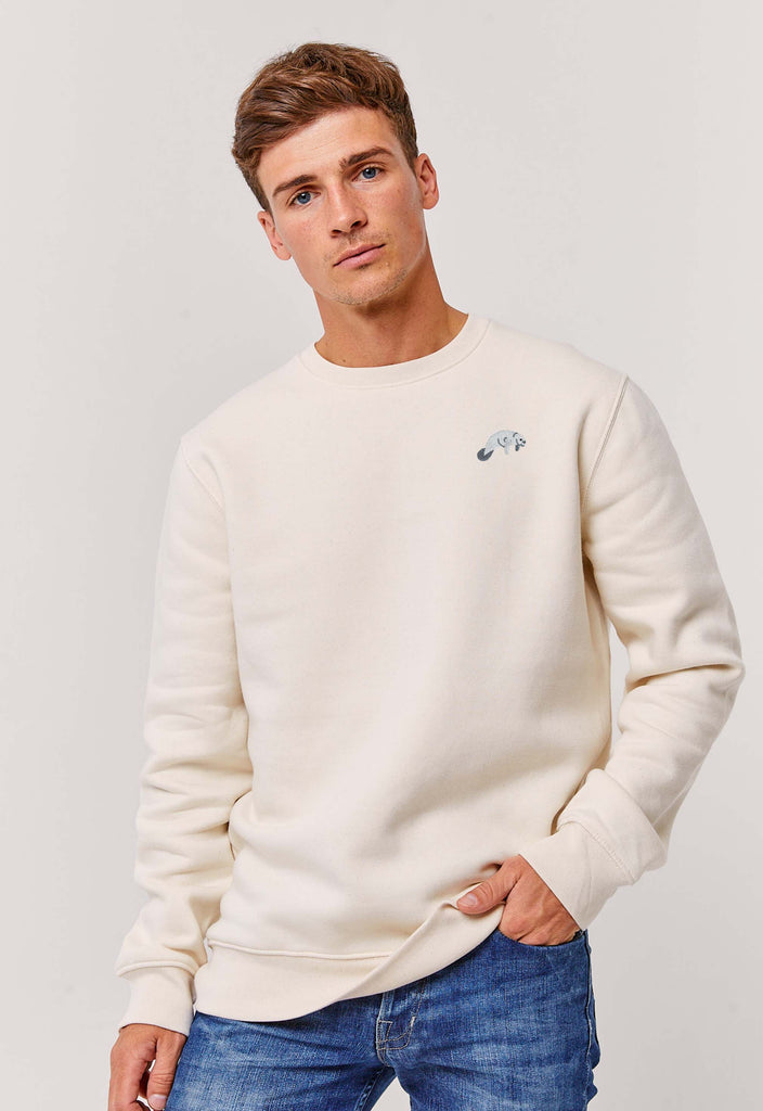 Manatee Unisex Embroidered Organic Sustainable Sweatshirt Jumper Big Wild Thought
