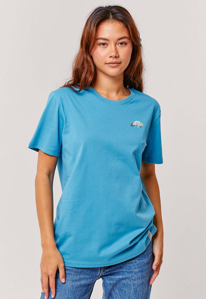 manatee womens t-shirt Big Wild Thought