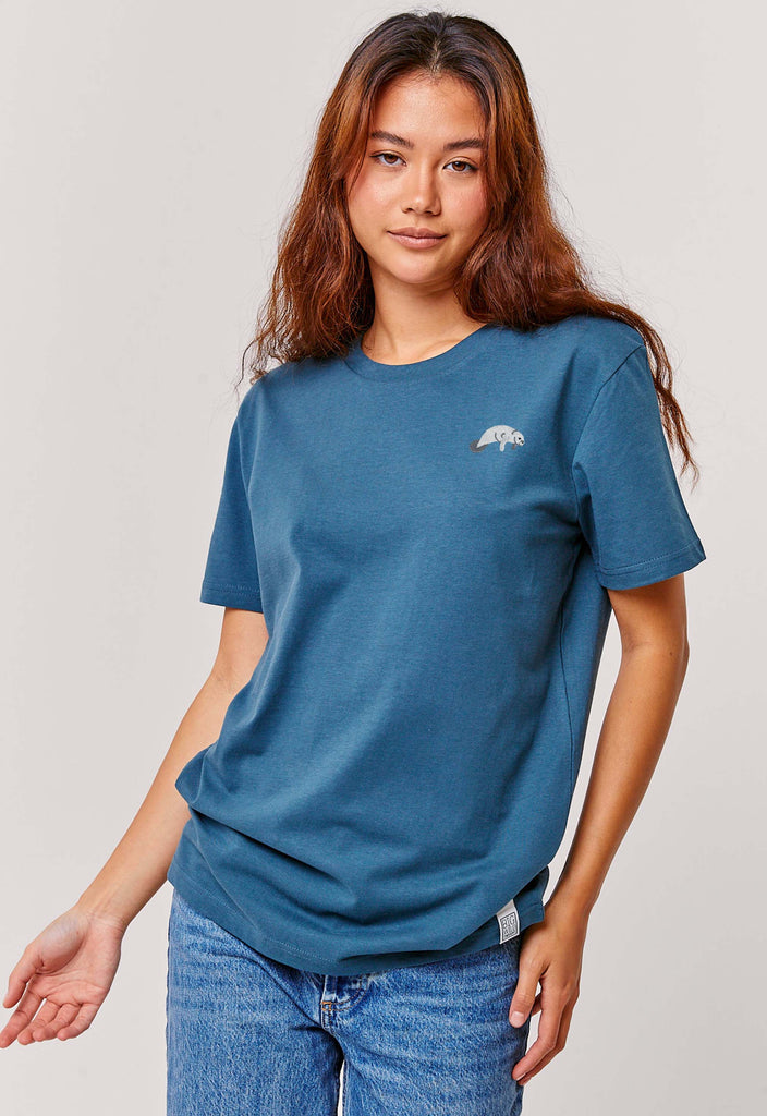 manatee womens t-shirt Big Wild Thought