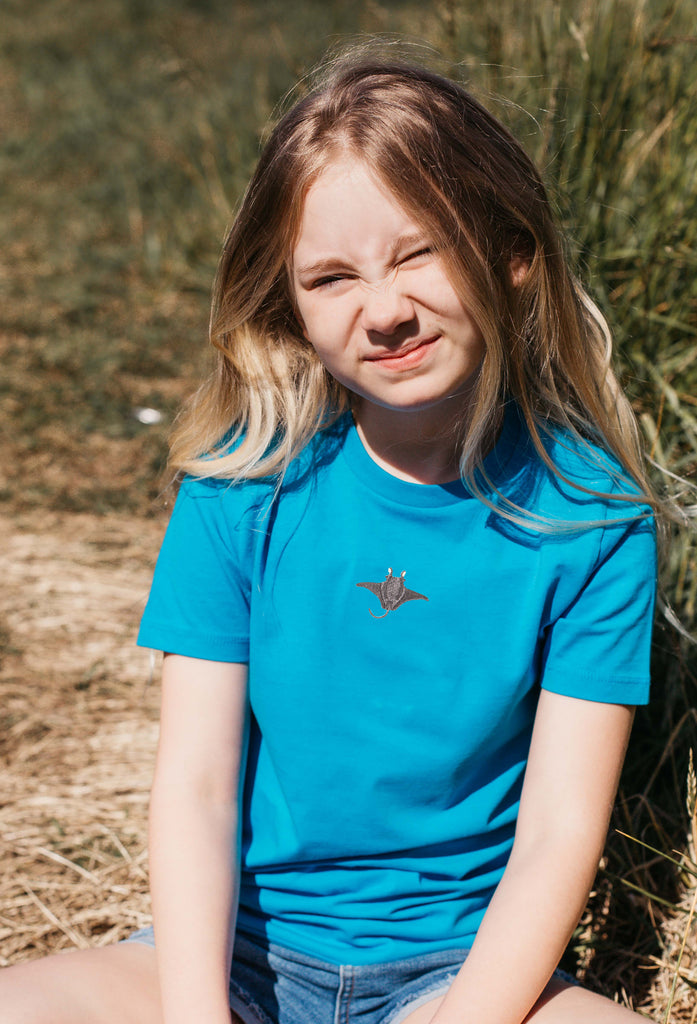 manta ray childrens t-shirt Big Wild Thought