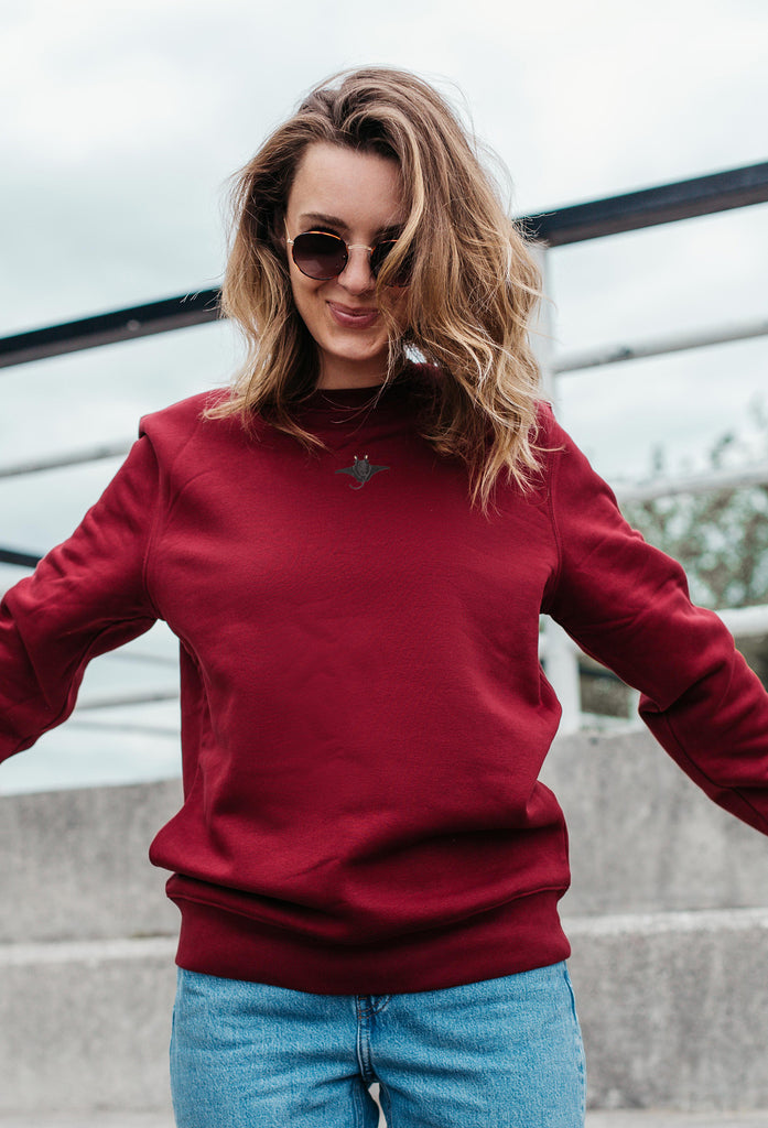 manta ray womens sweatshirt Big Wild Thought