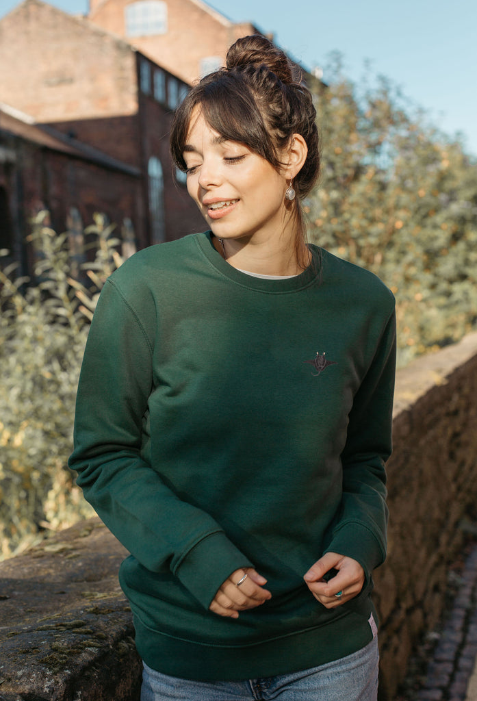 manta ray womens sweatshirt Big Wild Thought