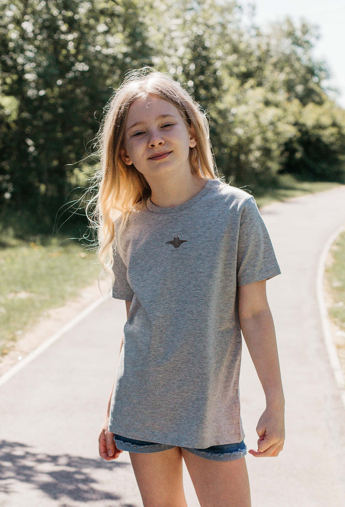 manta ray childrens t-shirt Big Wild Thought