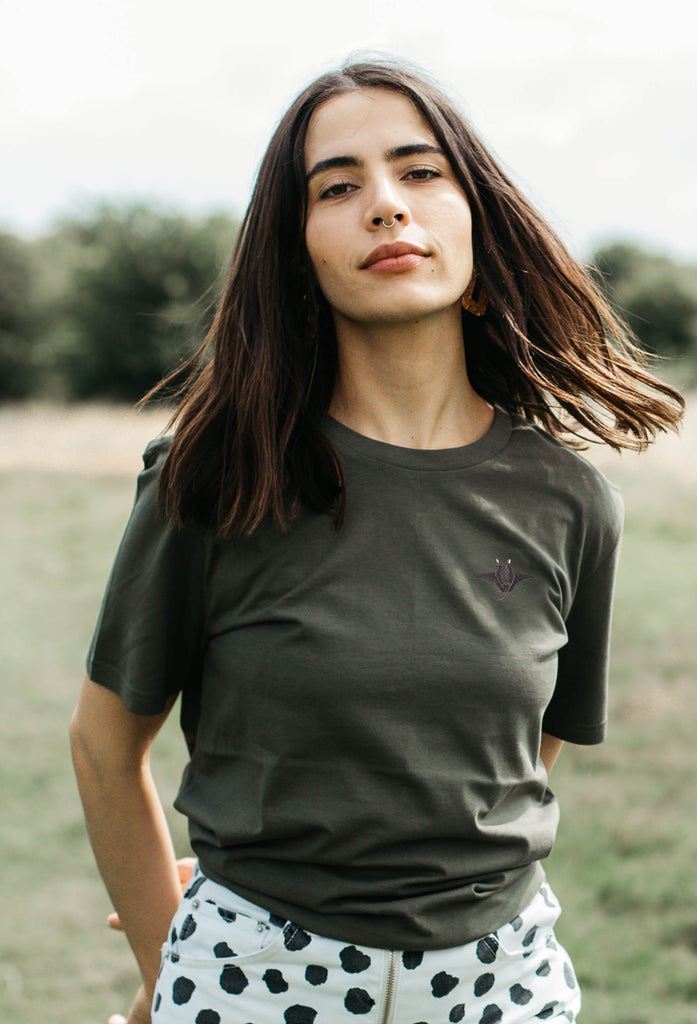 manta ray womens t-shirt Big Wild Thought
