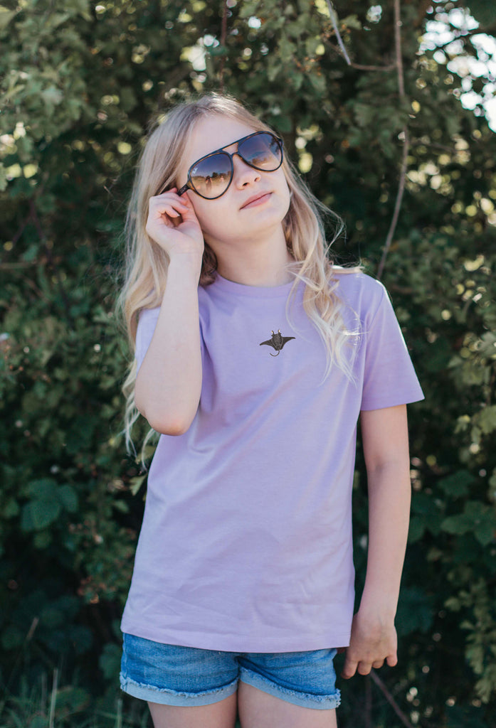 manta ray childrens t-shirt Big Wild Thought