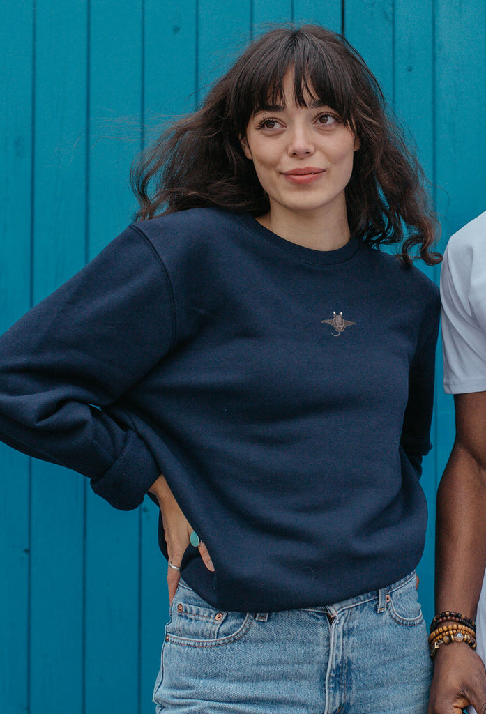 manta ray womens sweatshirt Big Wild Thought