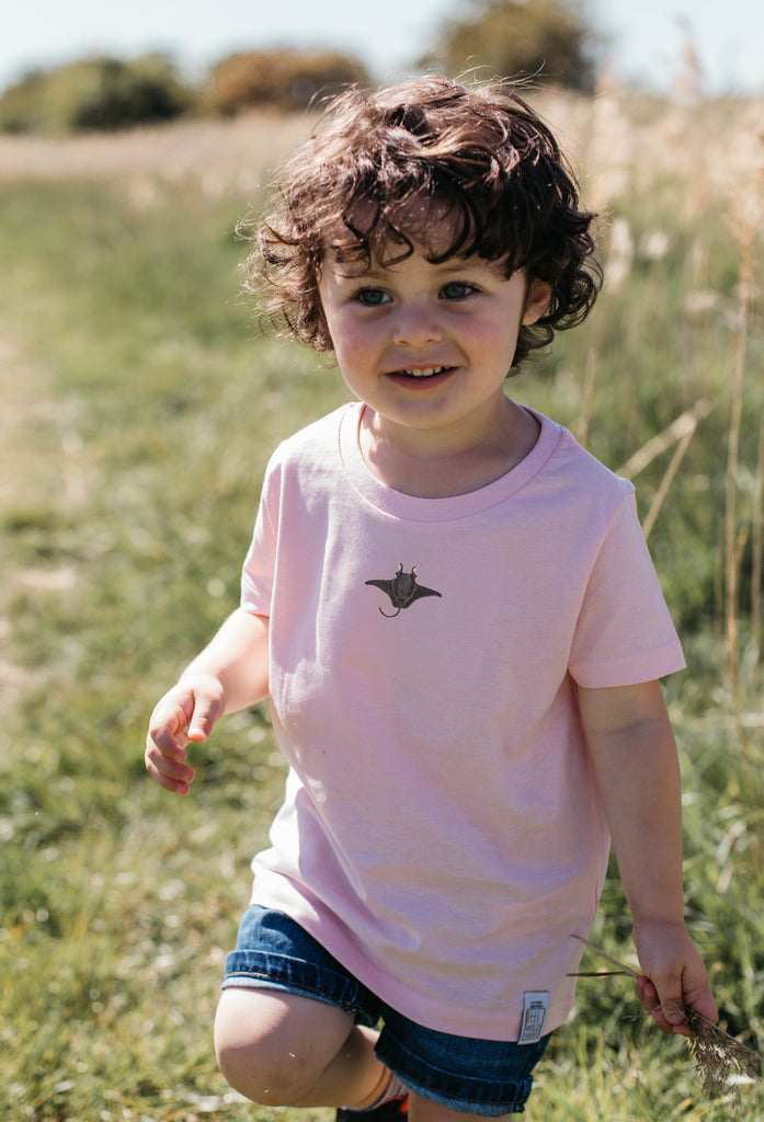 manta ray childrens t-shirt Big Wild Thought