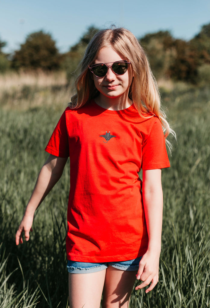 manta ray childrens t-shirt Big Wild Thought
