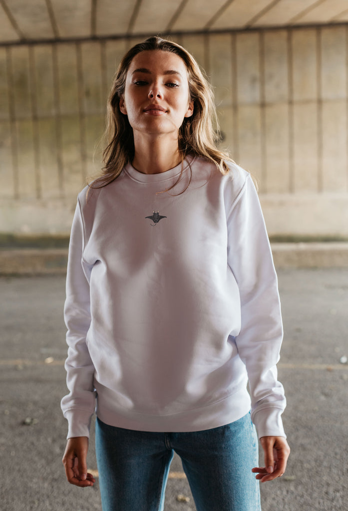 manta ray womens sweatshirt Big Wild Thought