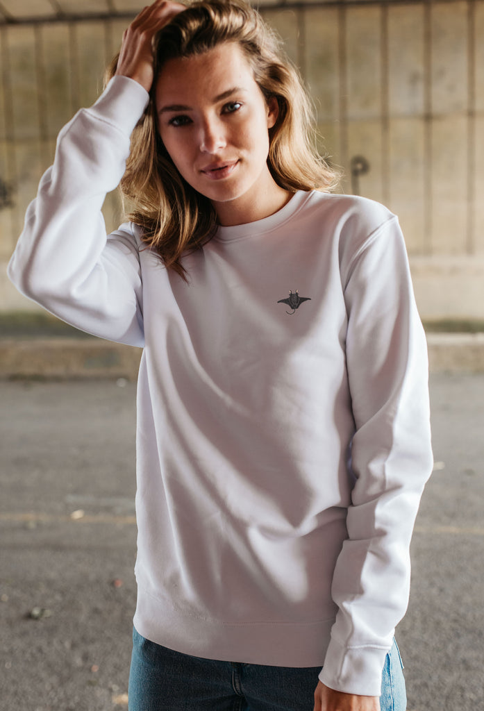 manta ray womens sweatshirt Big Wild Thought