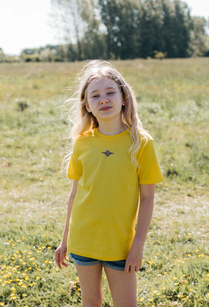 manta ray childrens t-shirt Big Wild Thought