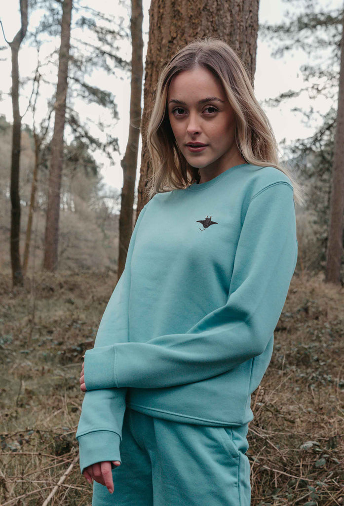 manta ray womens sweatshirt Big Wild Thought