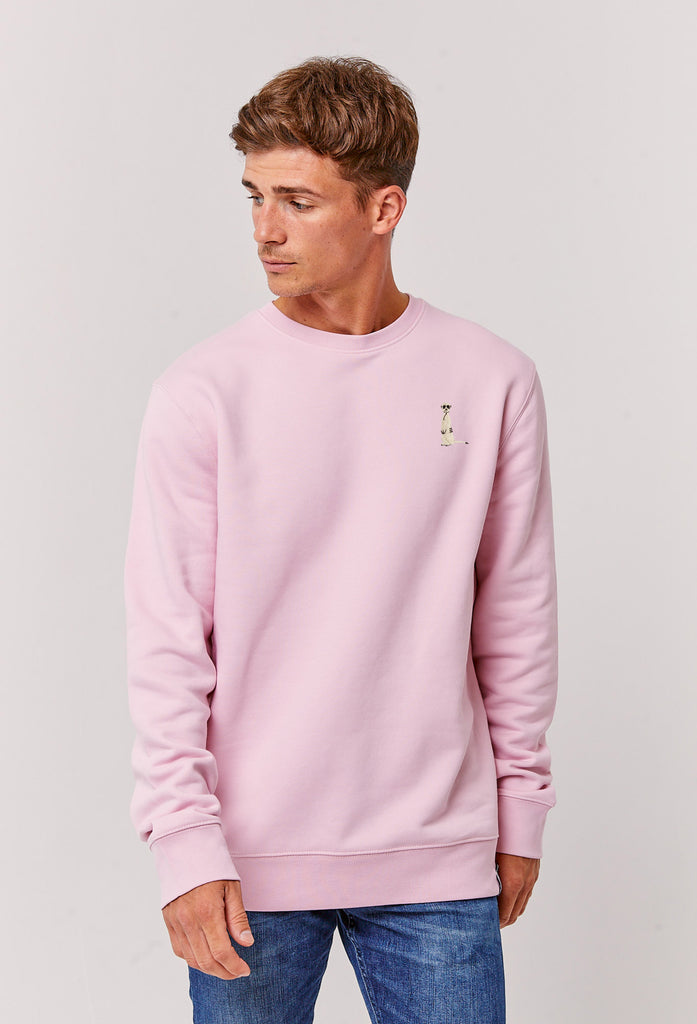 Meerkat Unisex Embroidered Organic Sustainable Sweatshirt Jumper Big Wild Thought