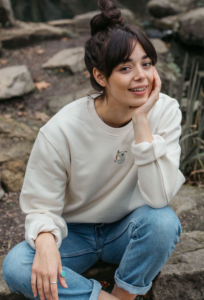 koala bear womens sweatshirt Big Wild Thought