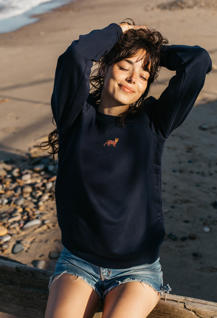 otter womens sweatshirt Big Wild Thought