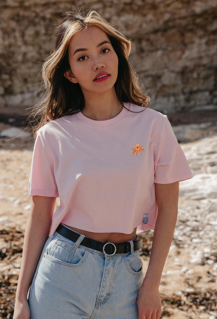 octopus womens cropped t-shirt Big Wild Thought