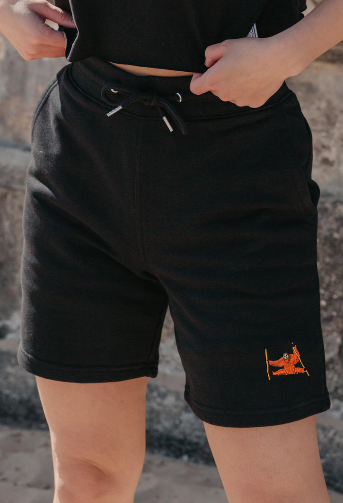 orangutan womens sweat shorts Big Wild Thought