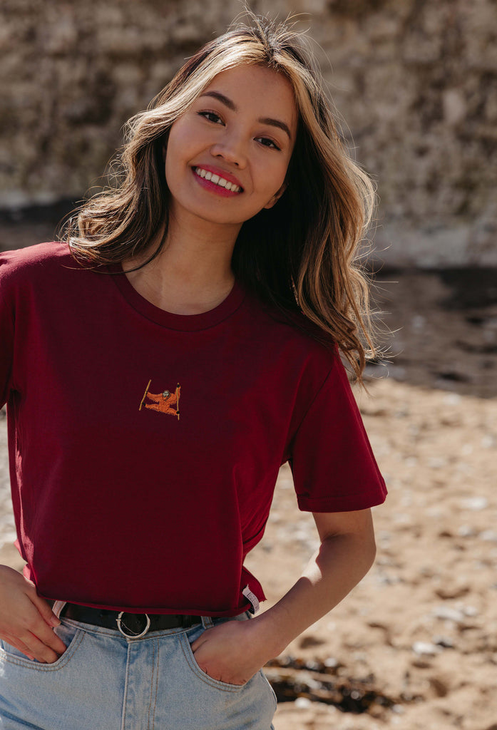 orangutan womens cropped t-shirt Big Wild Thought