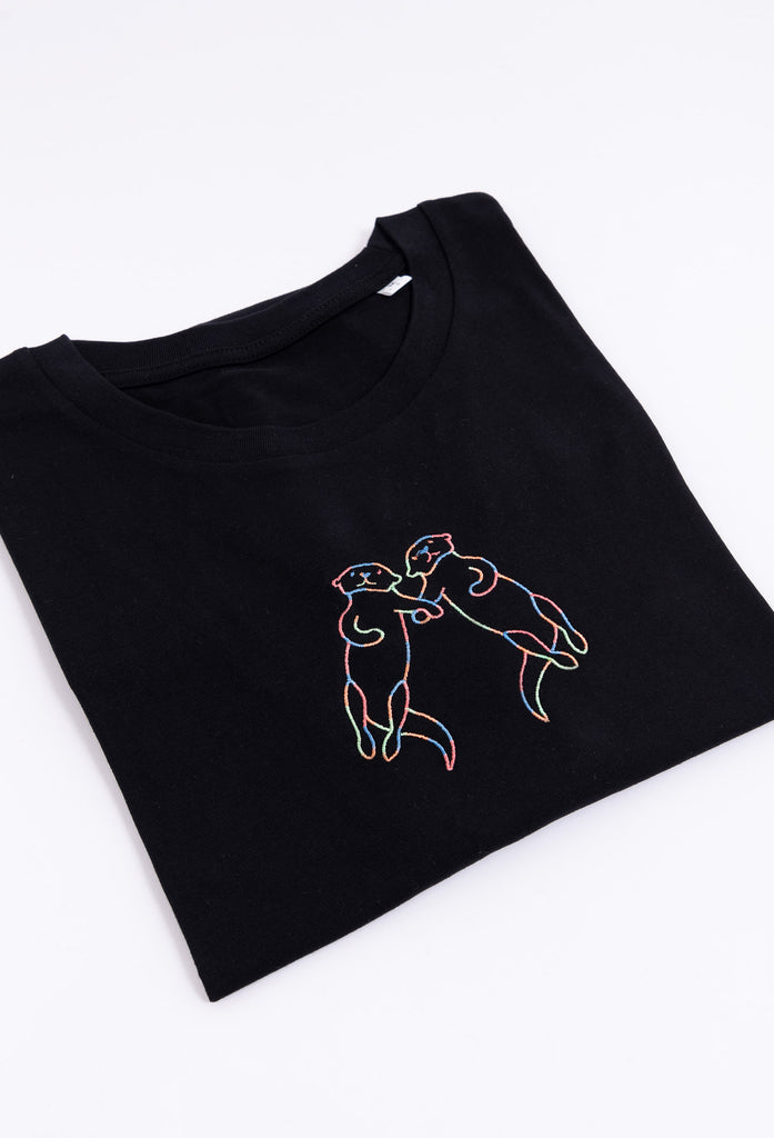 family of otters unisex t-shirt Big Wild Thought