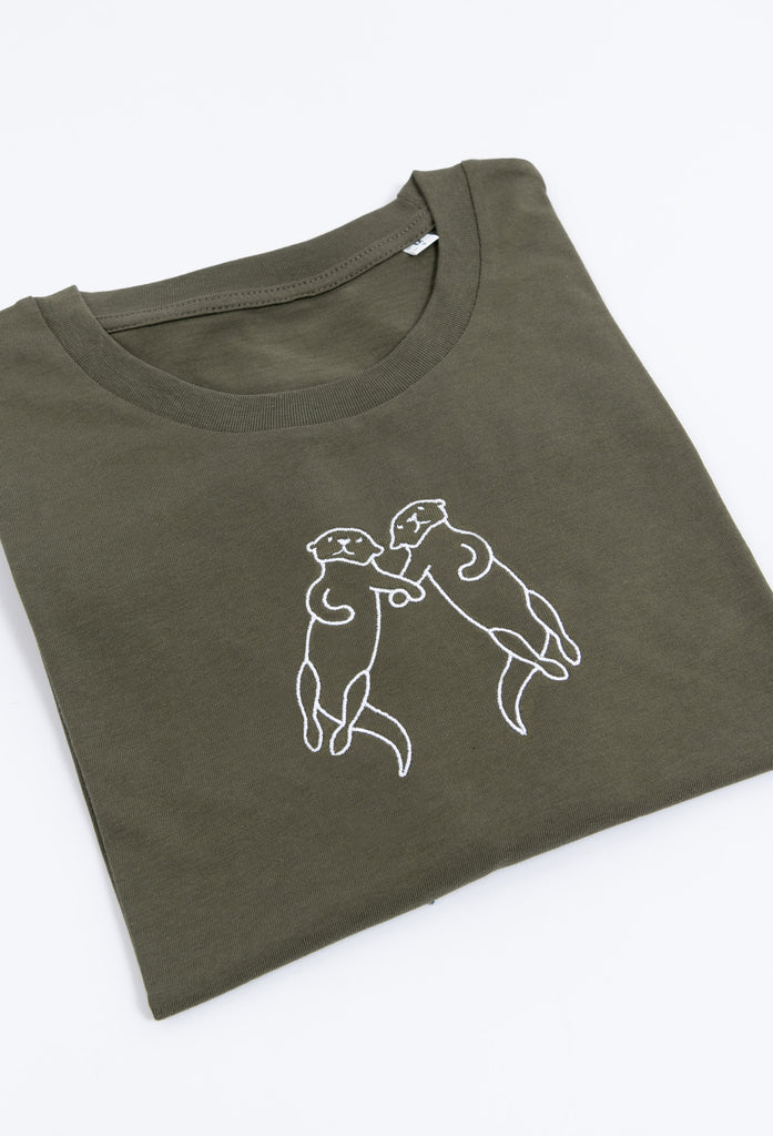 family of otters unisex t-shirt Big Wild Thought