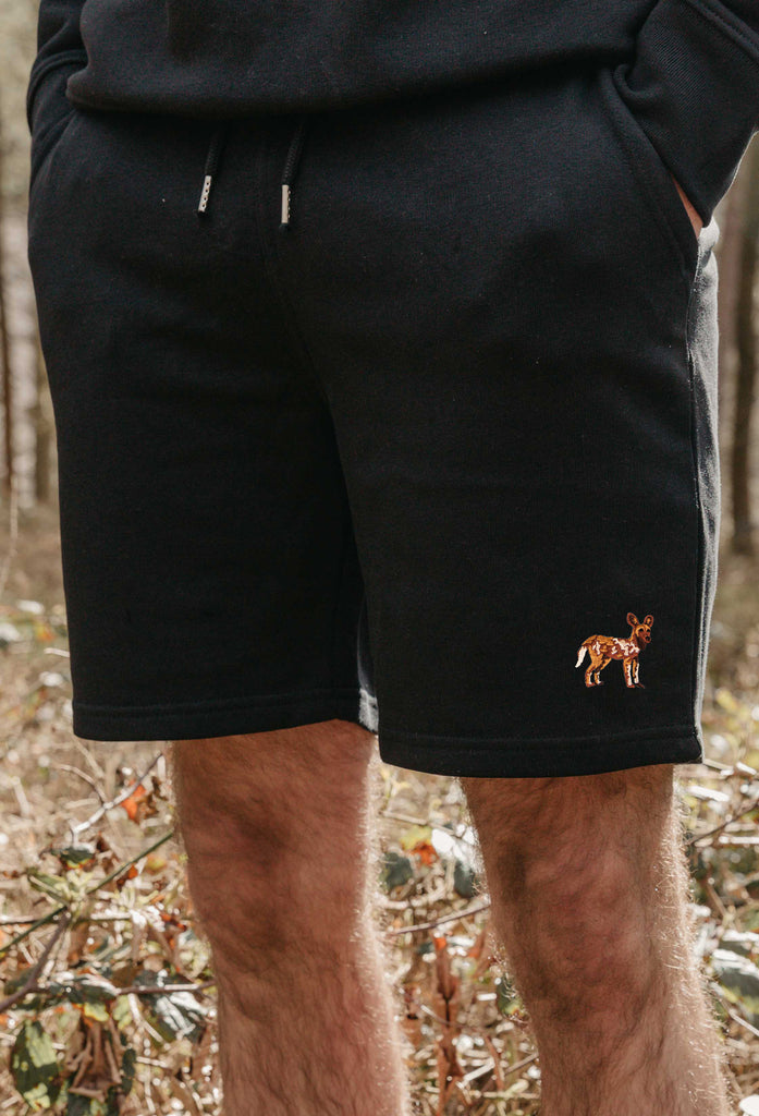 painted dog mens sweat shorts Big Wild Thought