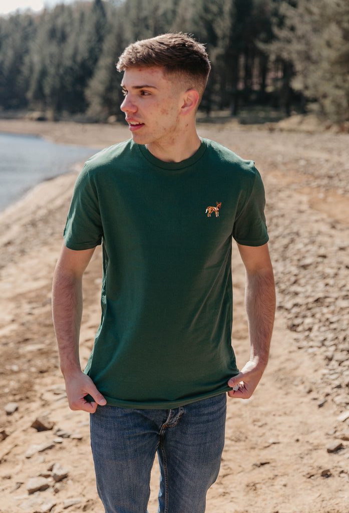painted dog mens t-shirt Big Wild Thought