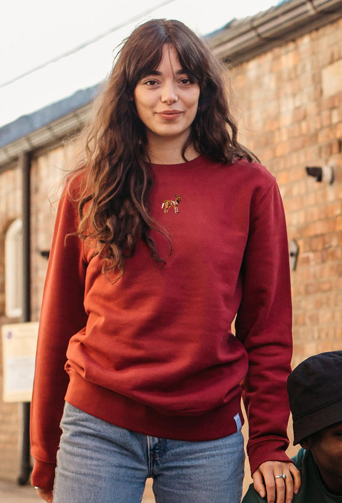 painted dog womens sweatshirt Big Wild Thought