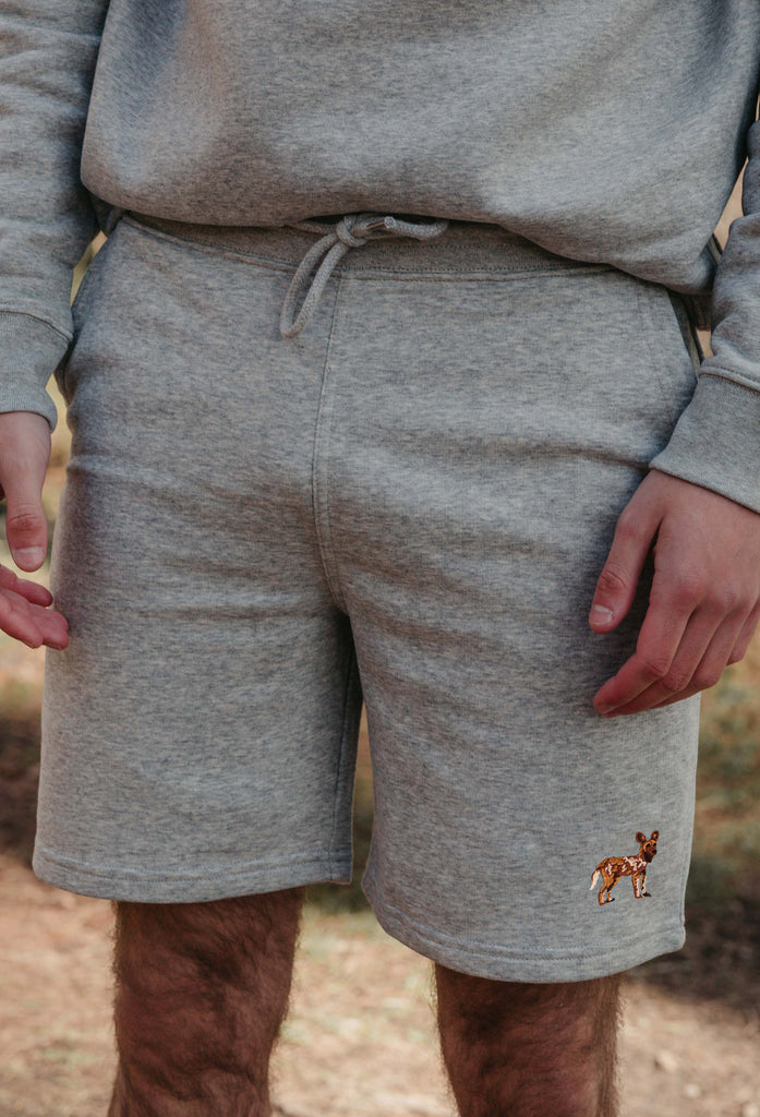 painted dog mens sweat shorts Big Wild Thought