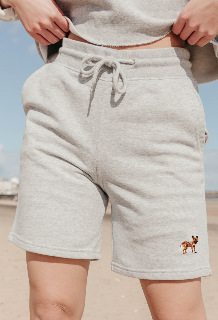 painted dog womens sweat shorts Big Wild Thought
