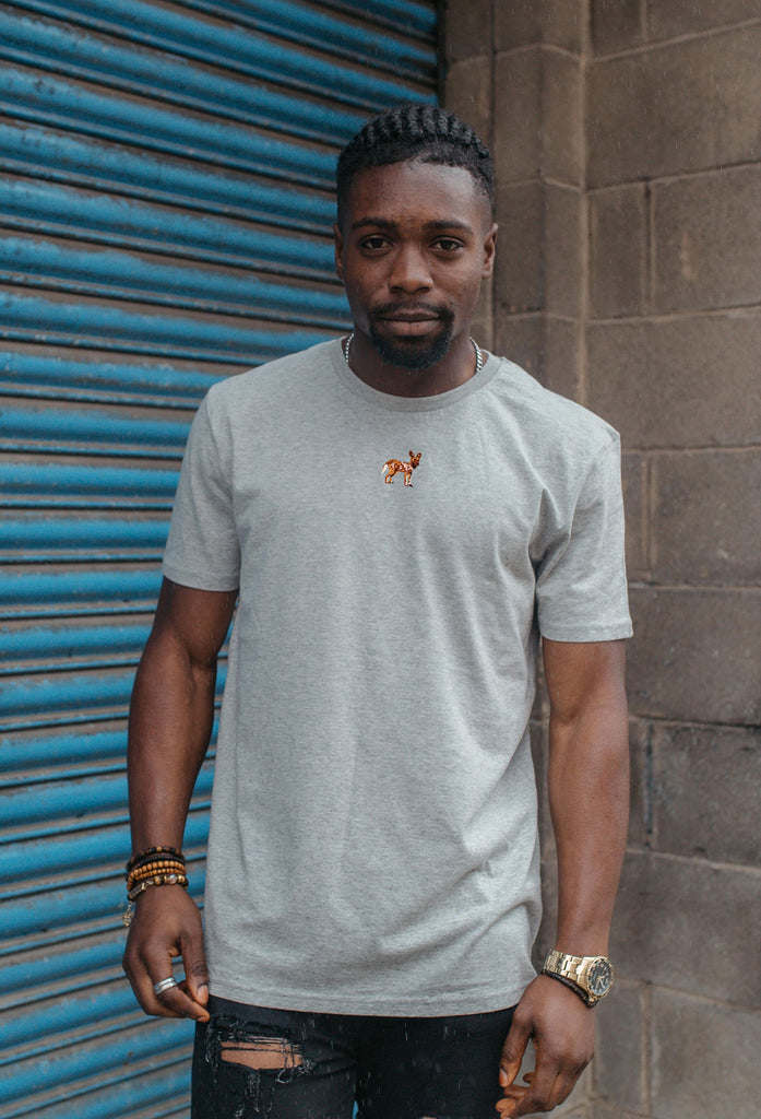 painted dog mens t-shirt Big Wild Thought