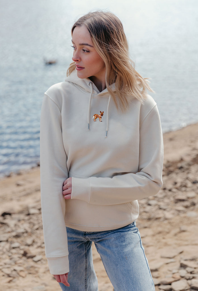painted dog hoodie Big Wild Thought