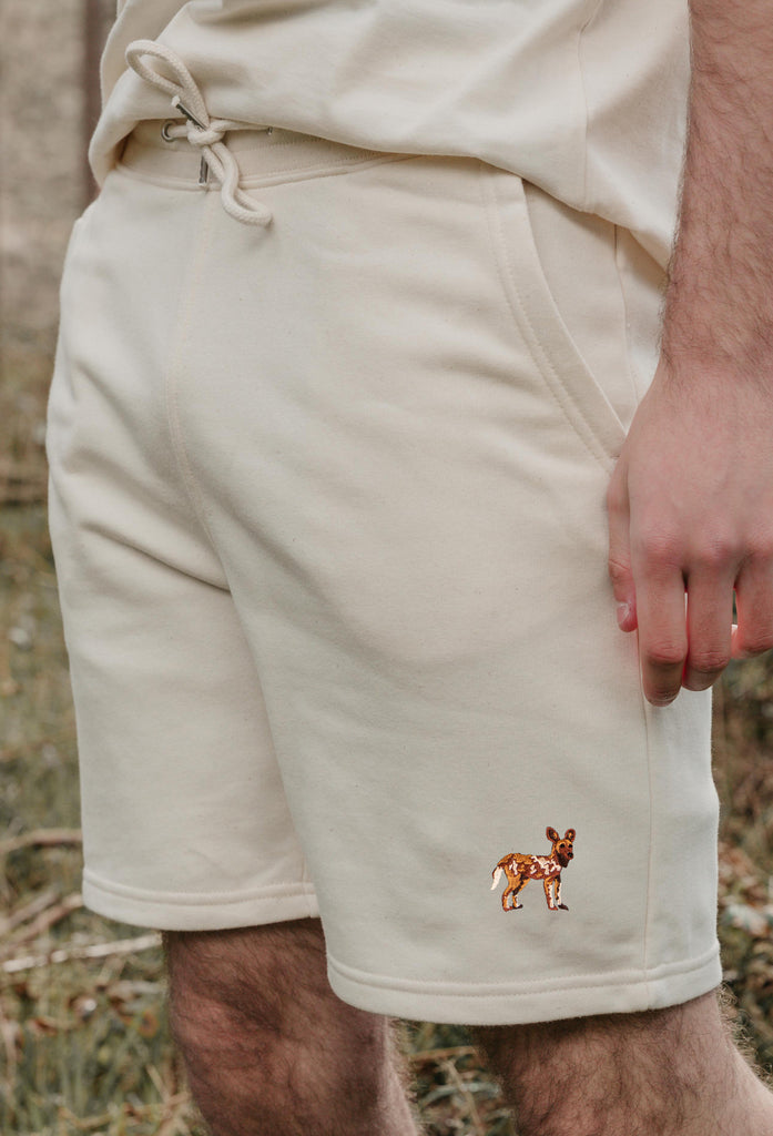 painted dog mens sweat shorts Big Wild Thought