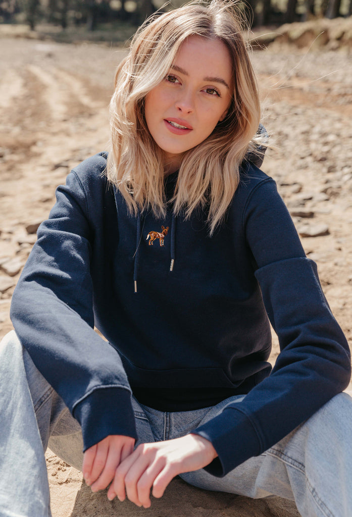 painted dog hoodie Big Wild Thought