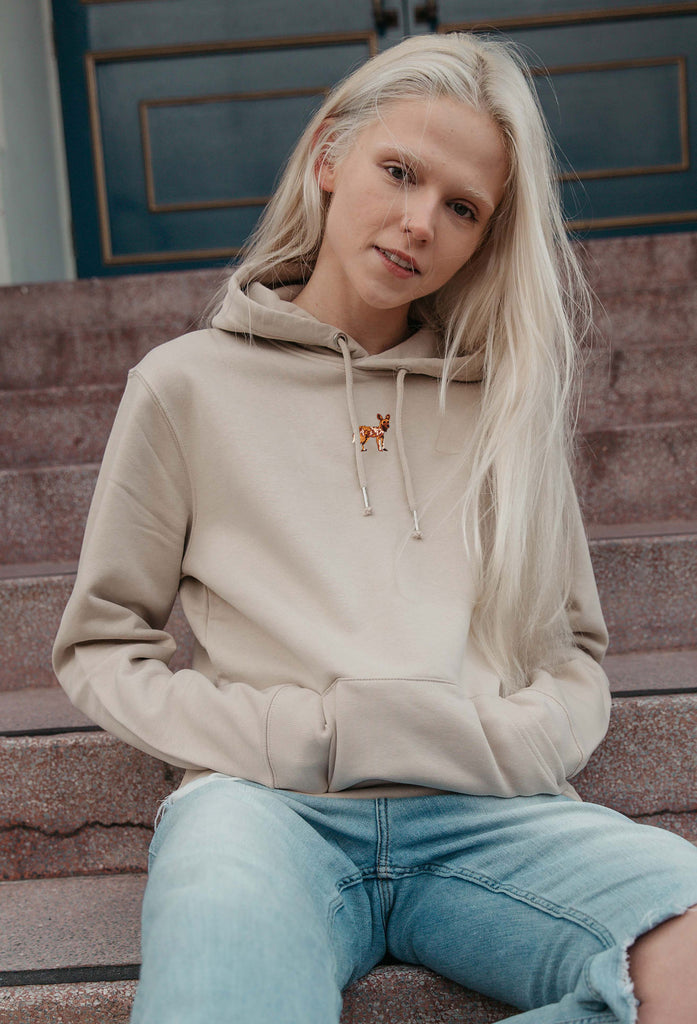 painted dog hoodie Big Wild Thought