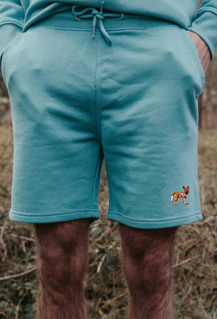 painted dog mens sweat shorts Big Wild Thought