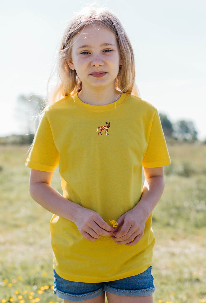 painted dog childrens t-shirt Big Wild Thought
