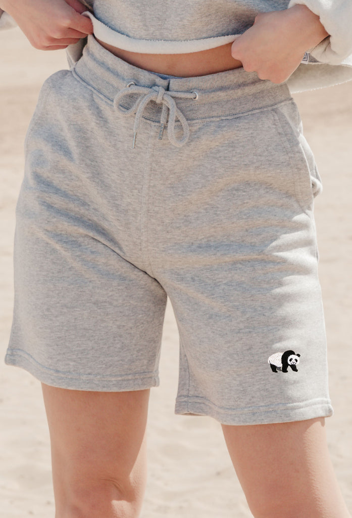 giant panda womens sweat shorts Big Wild Thought