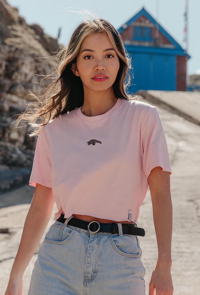 pangolin womens cropped t-shirt Big Wild Thought