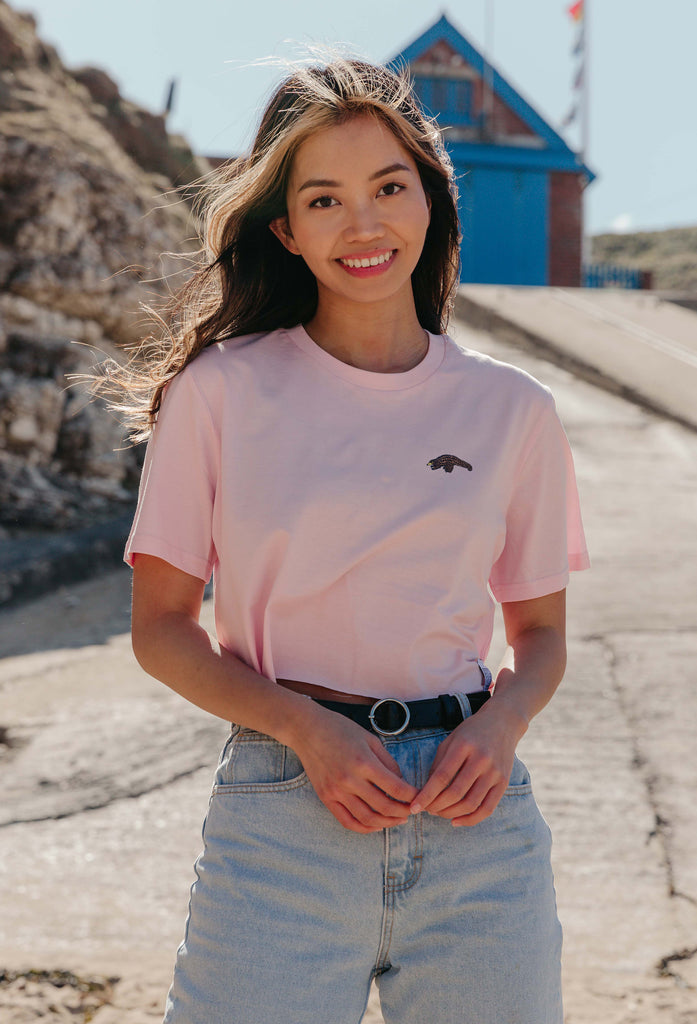 pangolin womens cropped t-shirt Big Wild Thought