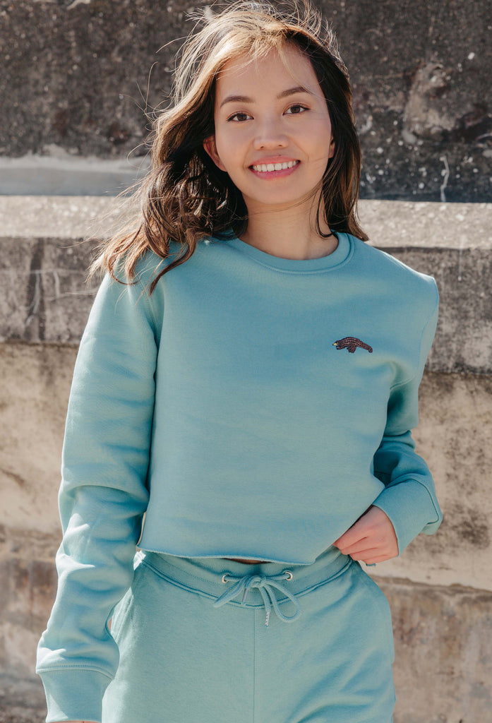 pangolin womens cropped sweatshirt Big Wild Thought