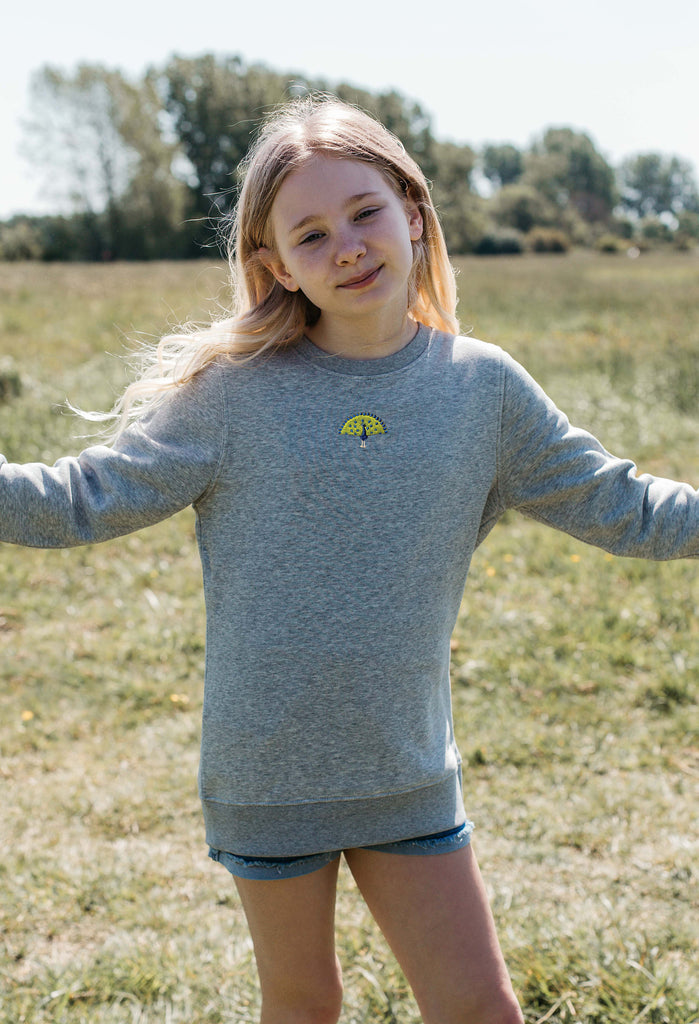 peacock childrens sweatshirt Big Wild Thought