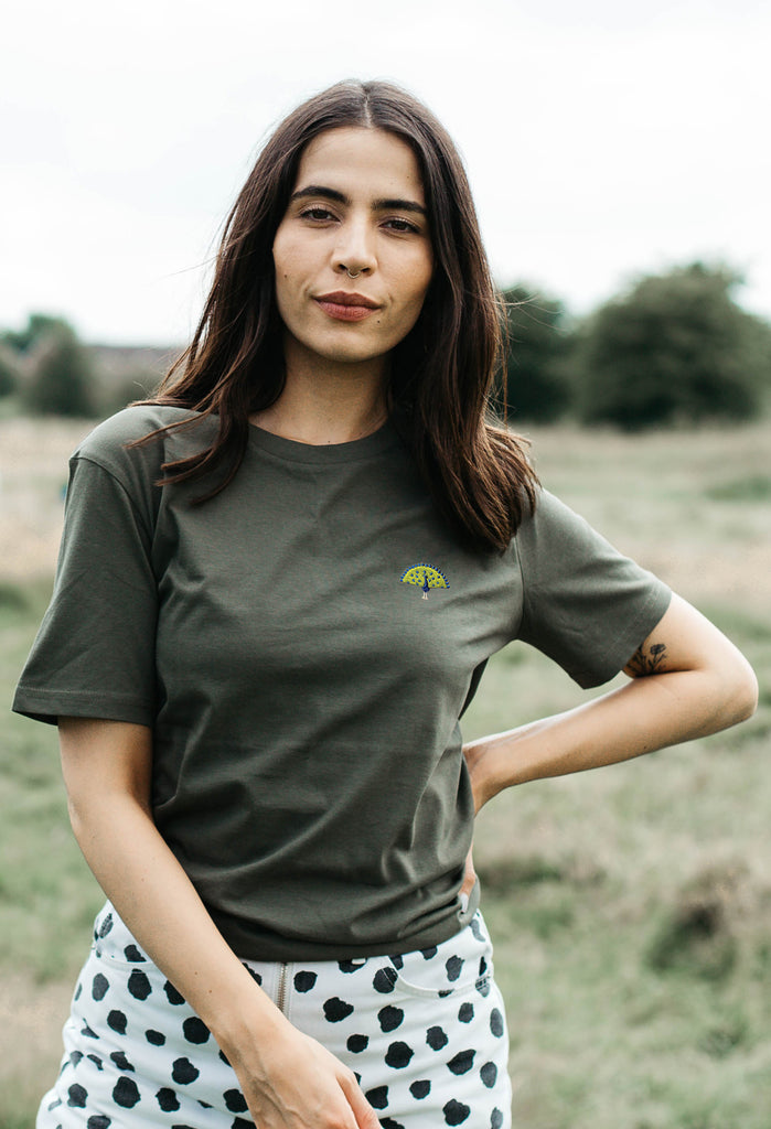 peacock womens t-shirt Big Wild Thought