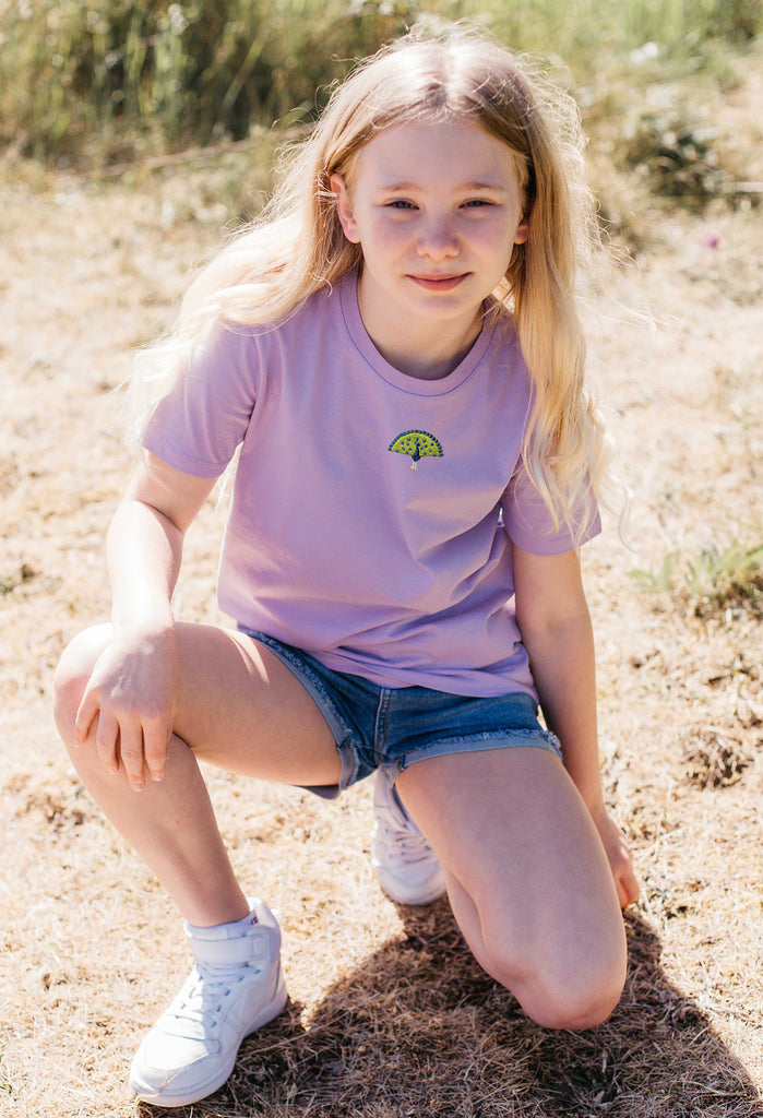 peacock childrens t-shirt Big Wild Thought